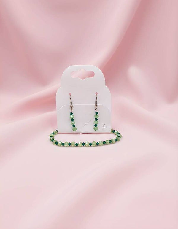Conjunto de Bisutería Verde Esmeralda 🌿