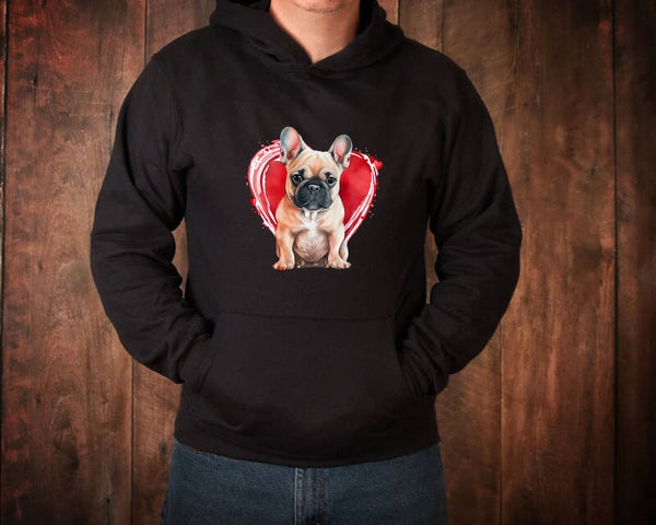 Franse bulldog hart