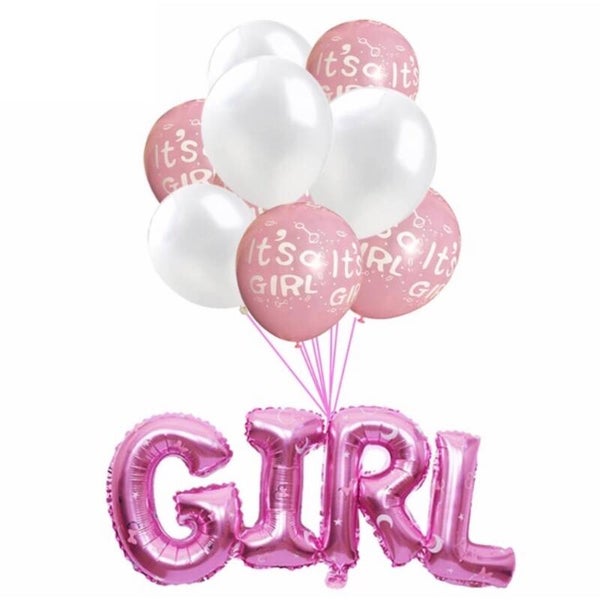 Babyshower Versiering Pakket - It's a Girl - 9 stuks