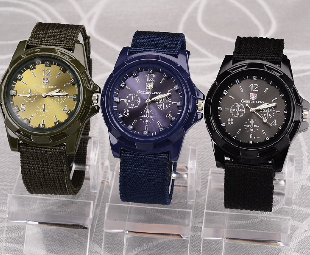 Heren horloge | Army Blue Black