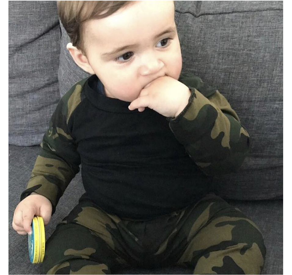 Huispakje Camouflage Legerprint Zwart Groen 