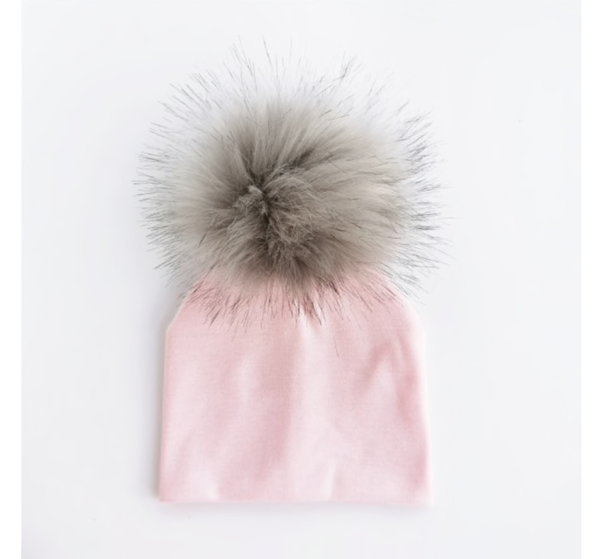 PomPom Muts Licht Roze Baby & Peuter