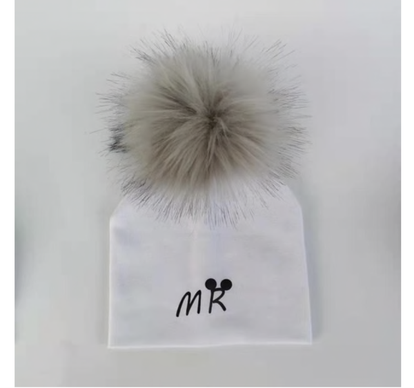 PomPom Muts MR Wit Baby & Peuter 