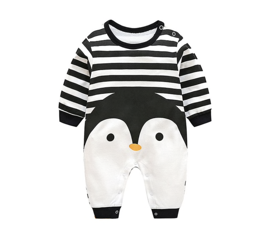 Jumpsuit Pinguïn | Huispakje Boxpakje Baby Peuter Herfst Winter Animal Dieren