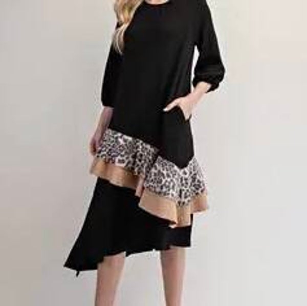Animal Print Midi Dress