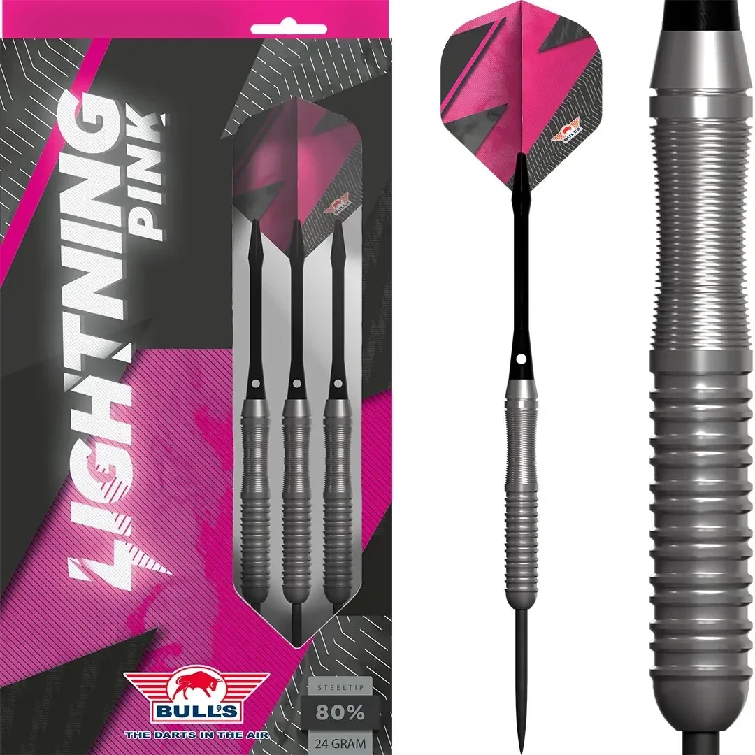Lightning Pink 80% Steeldarts 22/24/26 Gramm