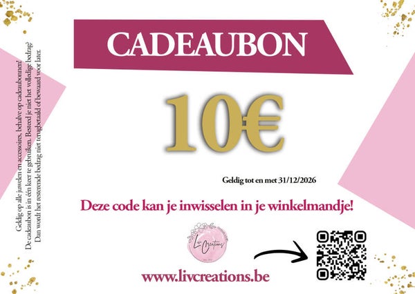 Digitale Cadeaubon - 10 euro