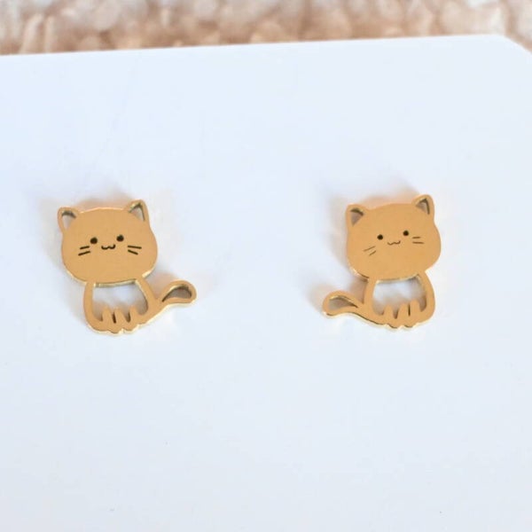 Oorstekers - Katje - Stainless Steel