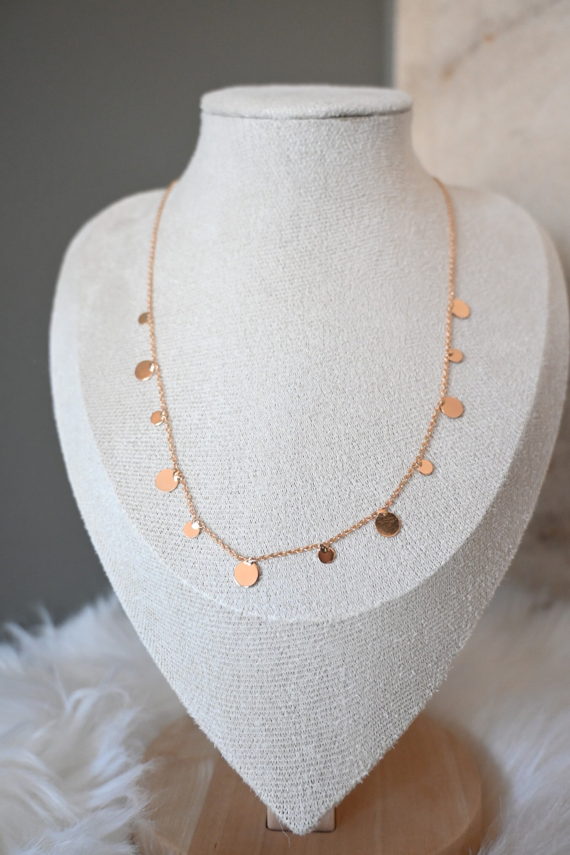 Ketting - Rosé goud rond - Verguld Stainless Steel