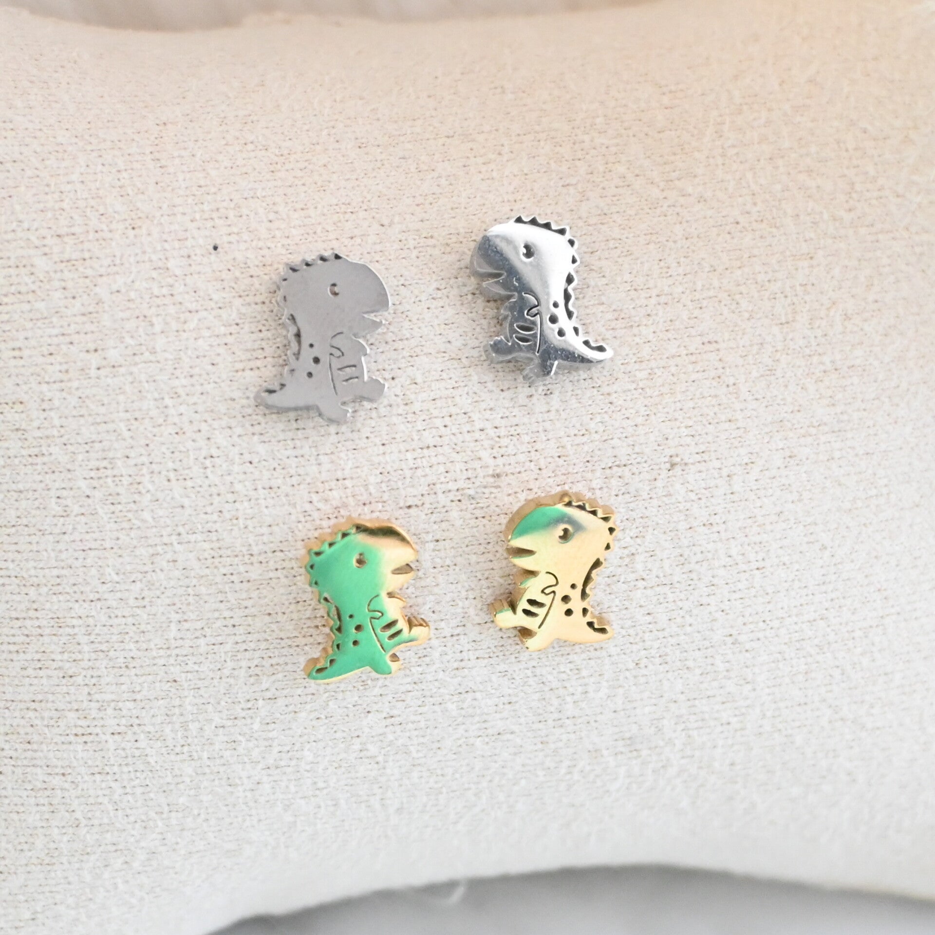 Oorstekers - Dinosaurus - Stainless Steel