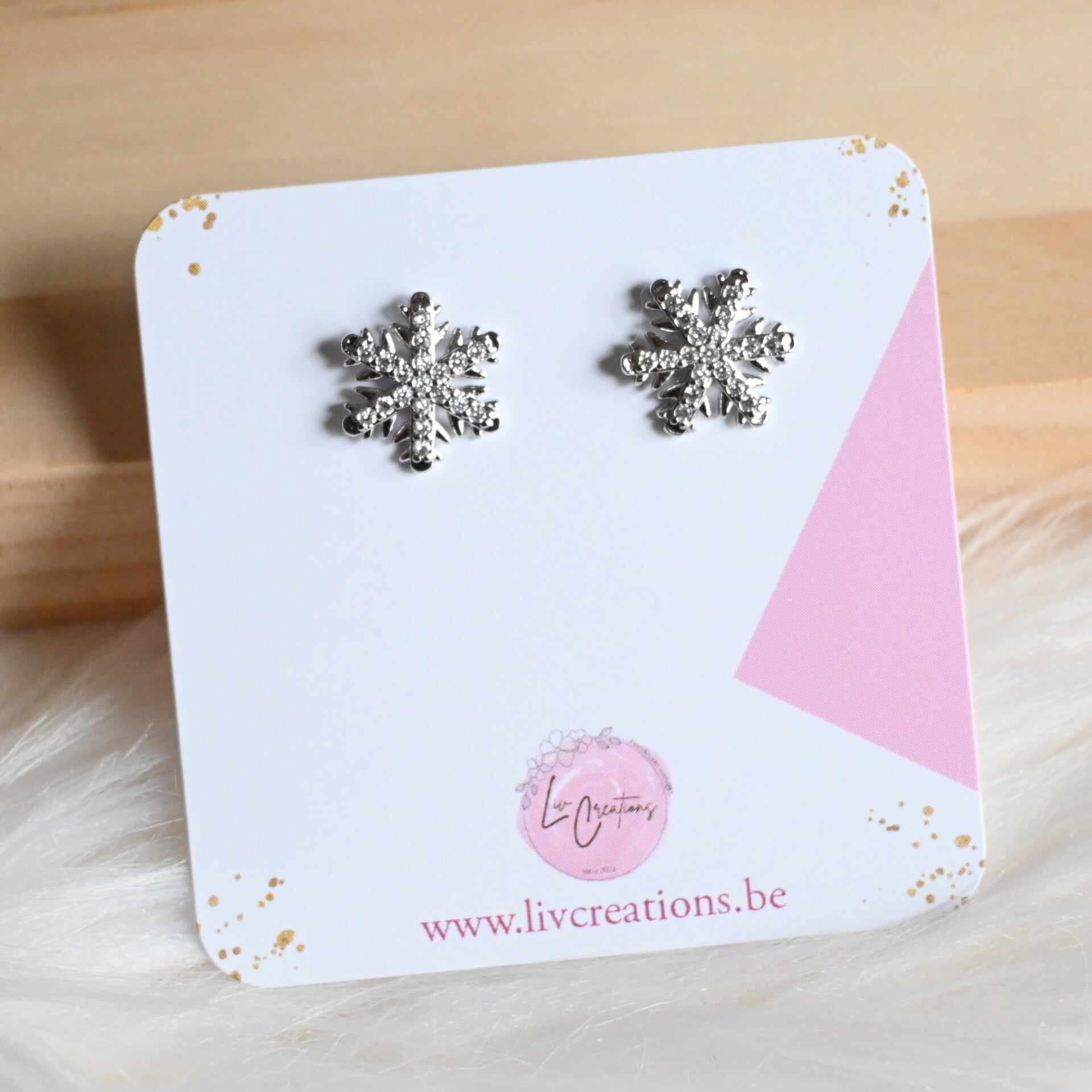 Oorstekers - sneeuwvlok - Stainless Steel