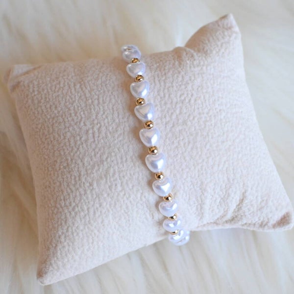 Armband met hartige zoetwaterparels
