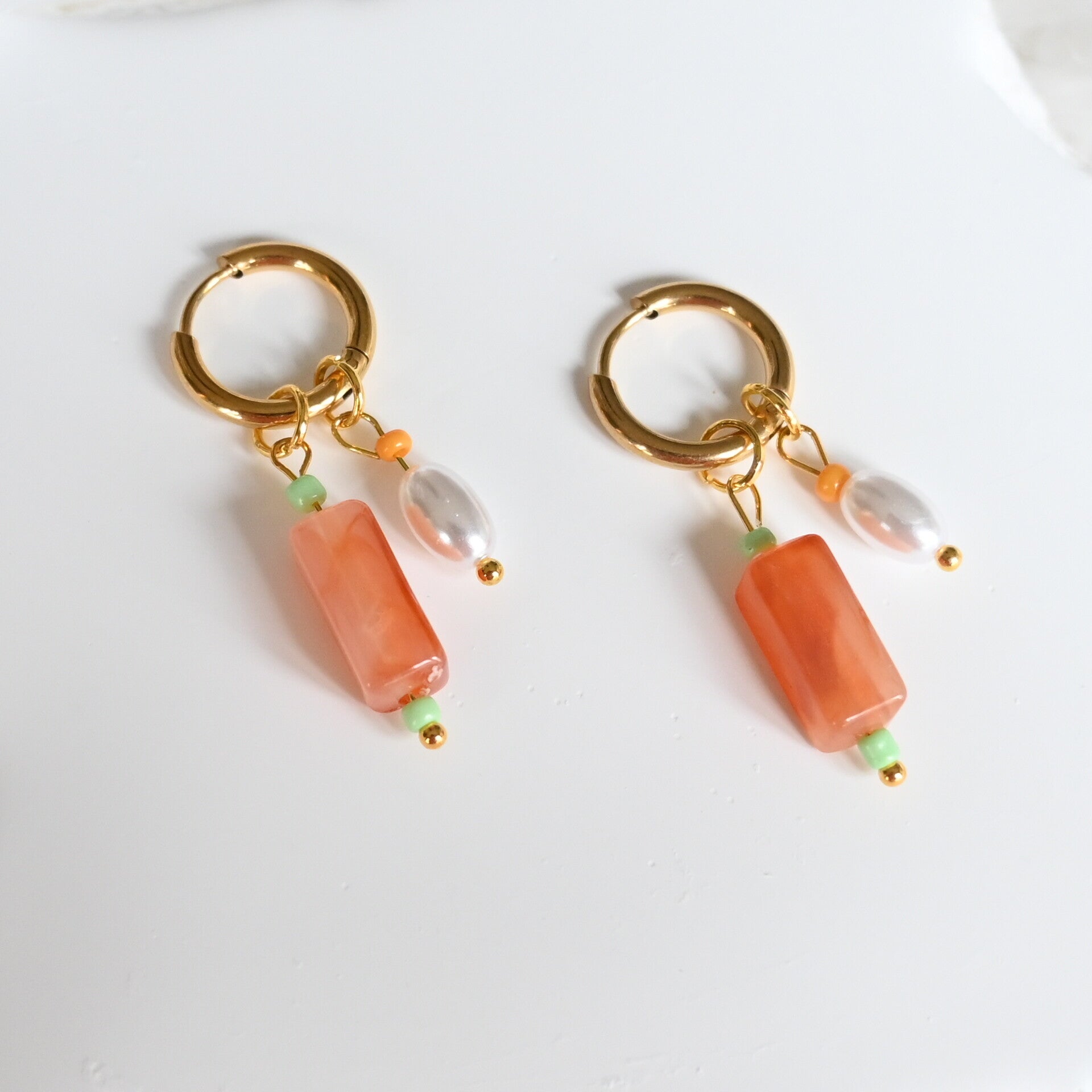 Peach Sorbet Hoops