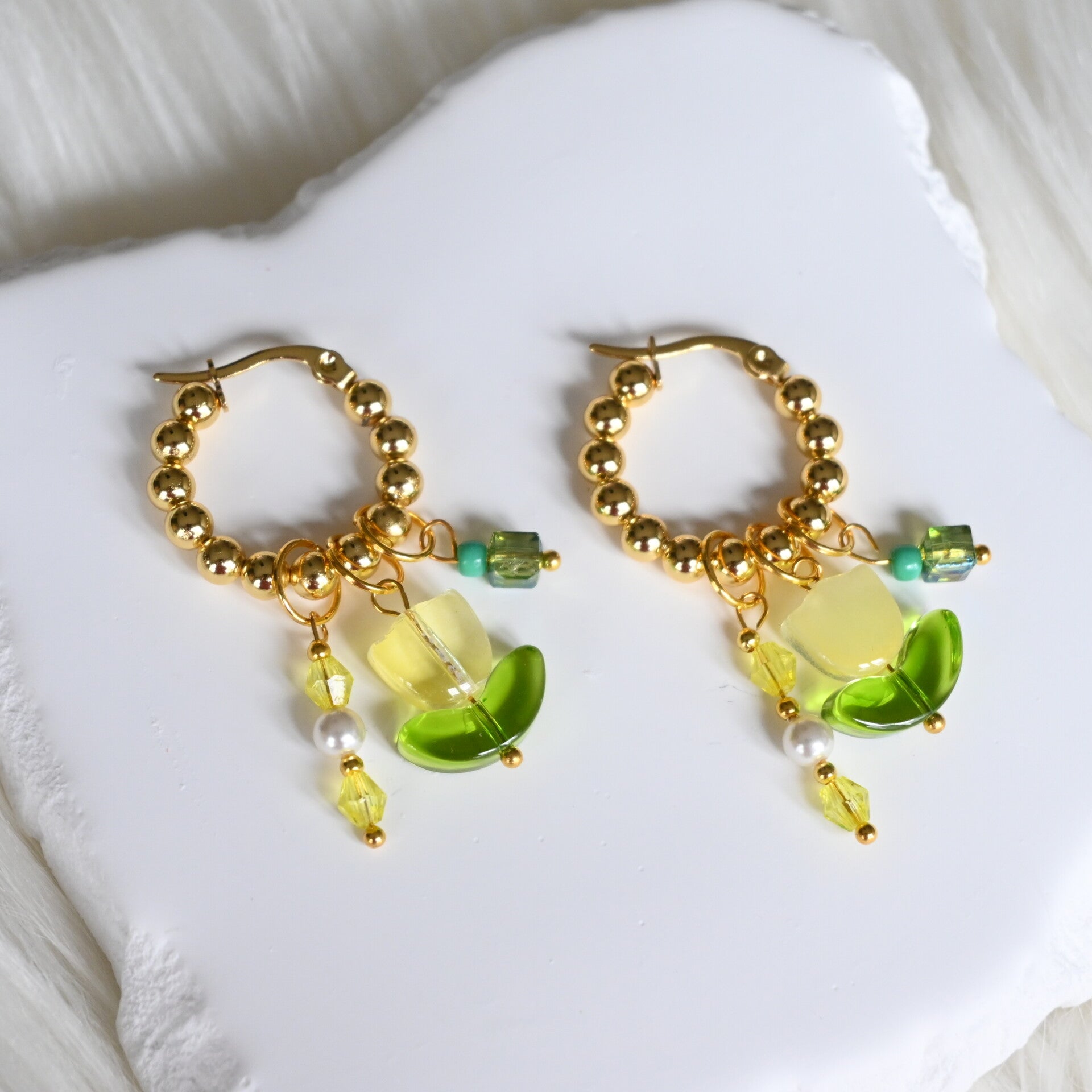 Tulip Glow Hoops