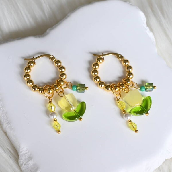 Tulip Glow Hoops