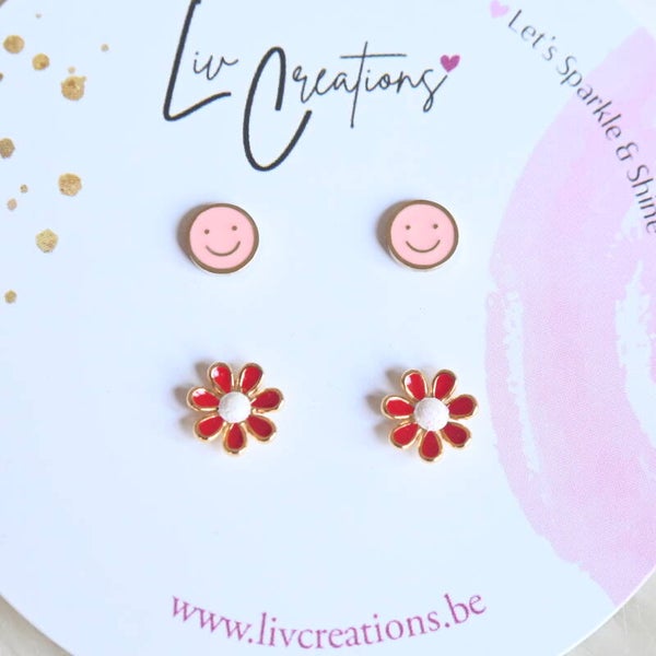 Cherry Smile Oorstekers Duo