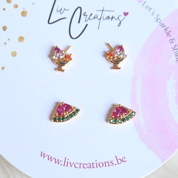Summer Sparkle Oorstekers Duo