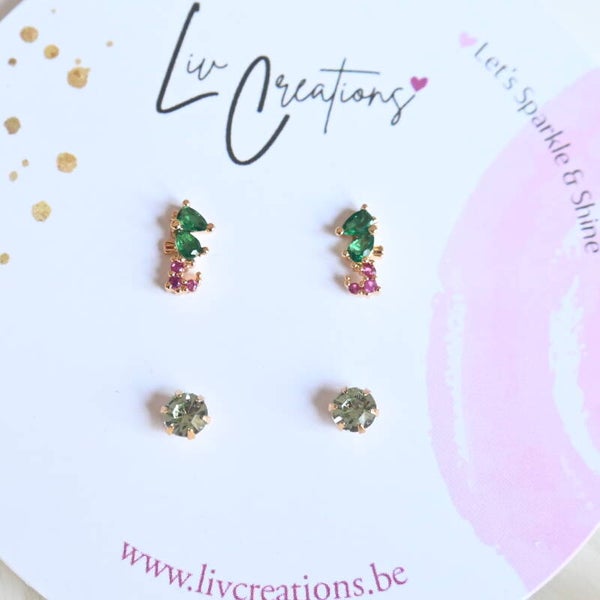 Enchanted Seahorse Oorstekers Duo