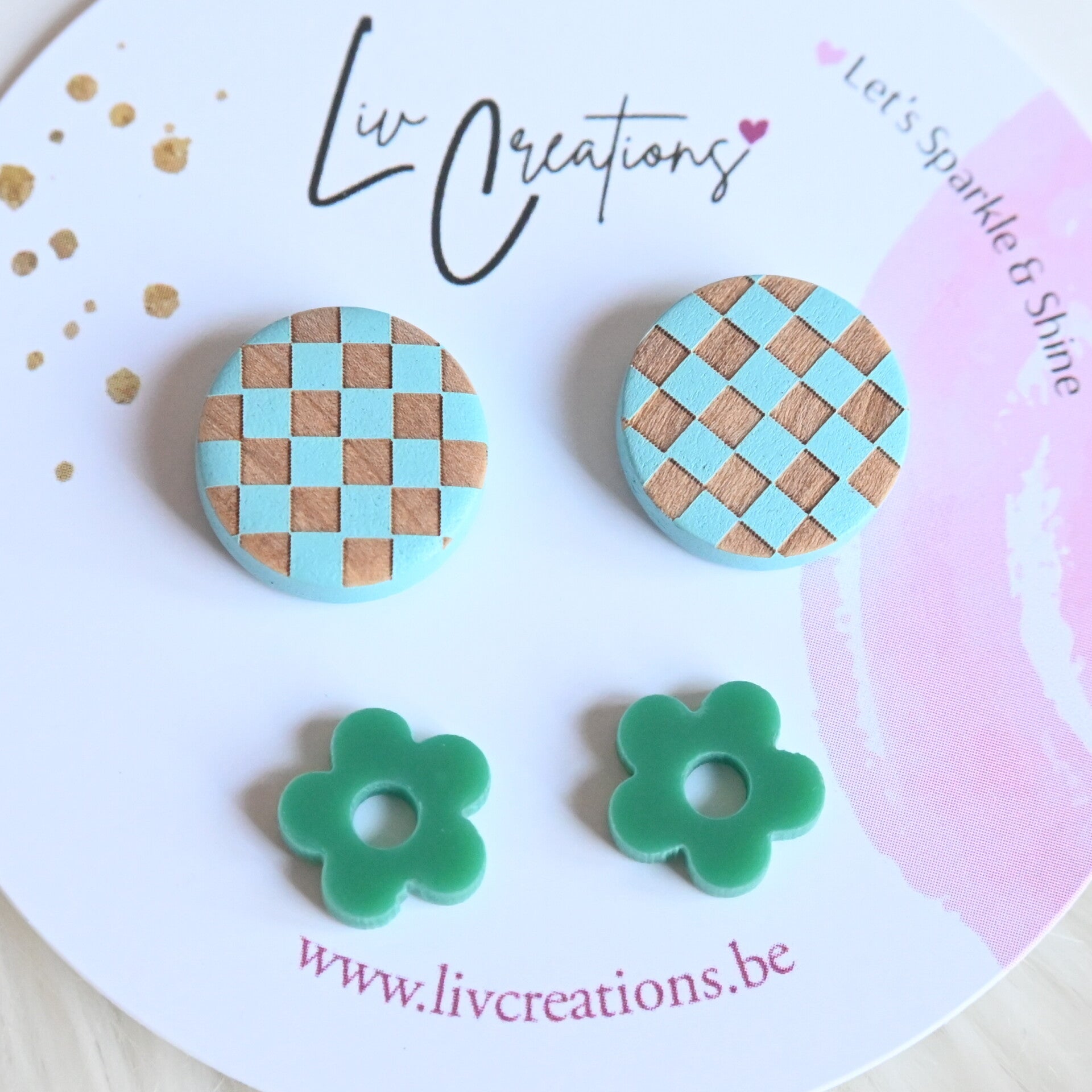 Minty Checkers Oorstekers Duo