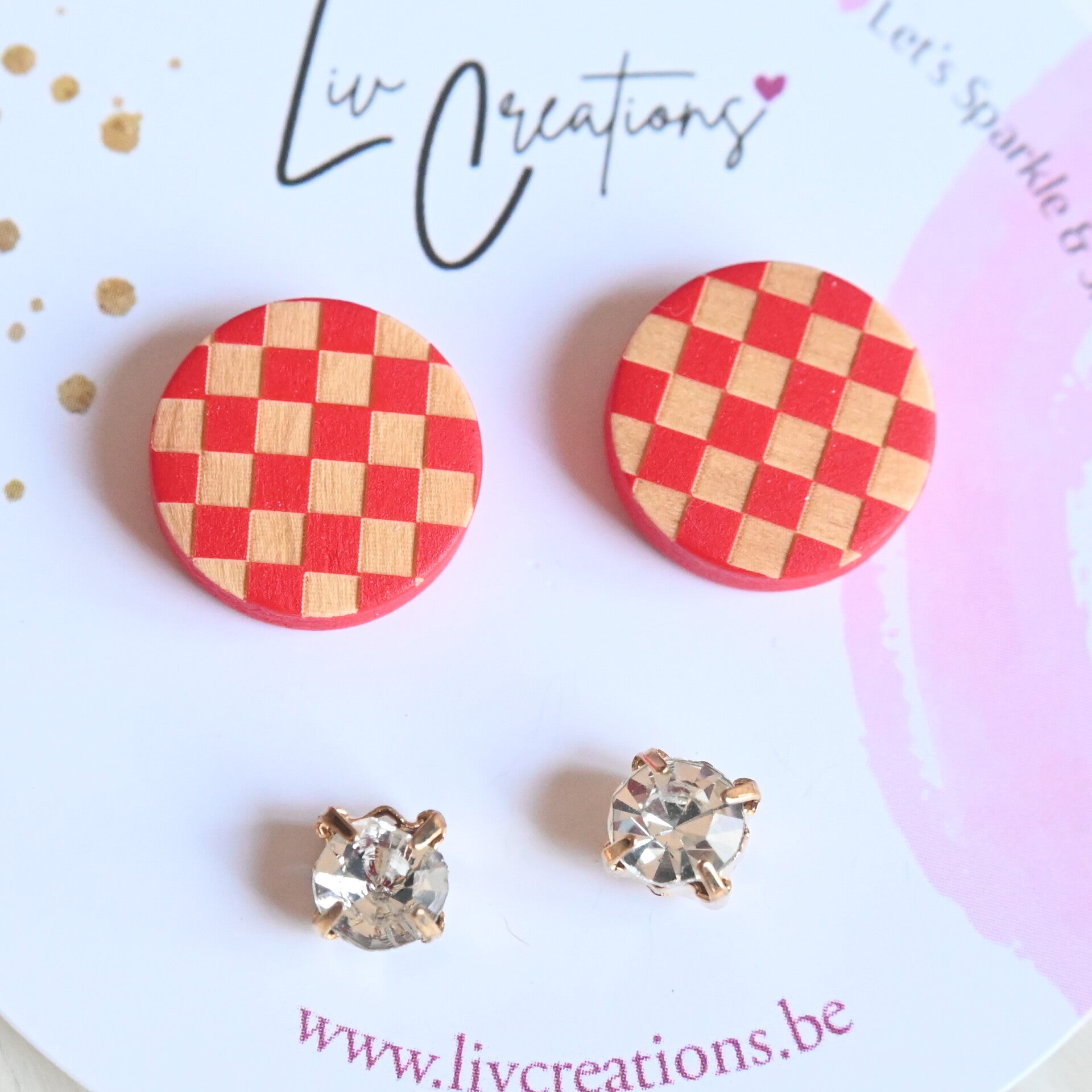 Ruby Checkers Oorstekers Duo