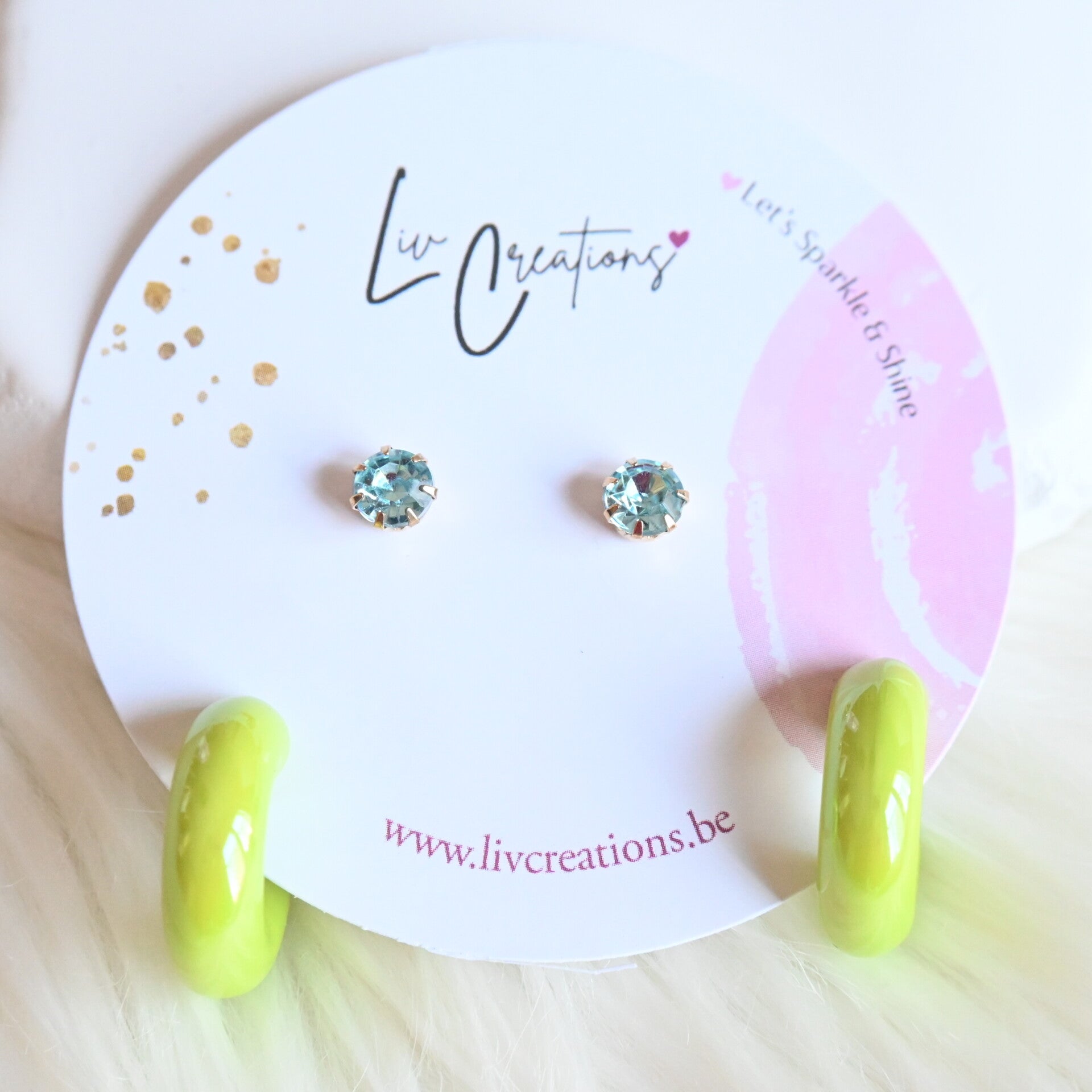 Lime Spark Oorstekers Duo