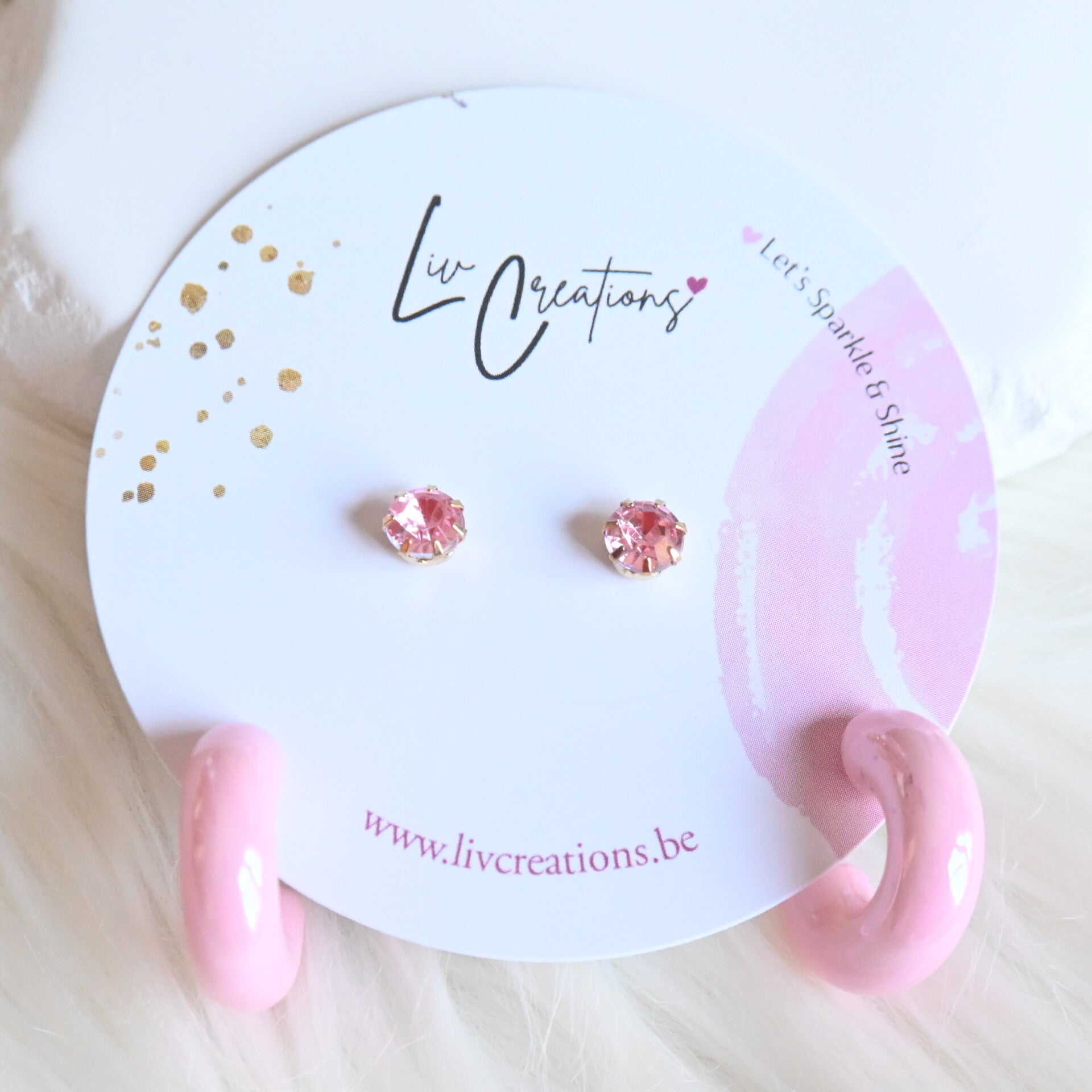 Pink Bliss Oorstekers Duo