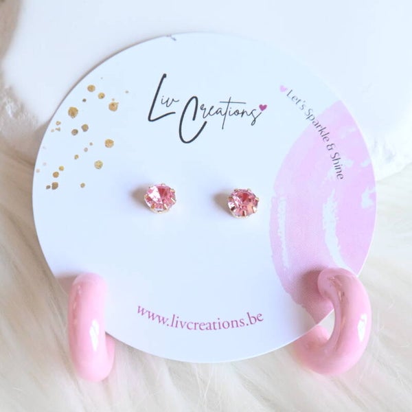 Pink Bliss Oorstekers Duo