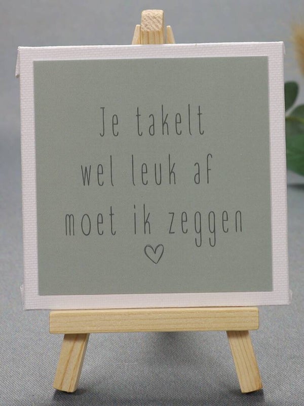 KC | Je takelt wel leuk af
