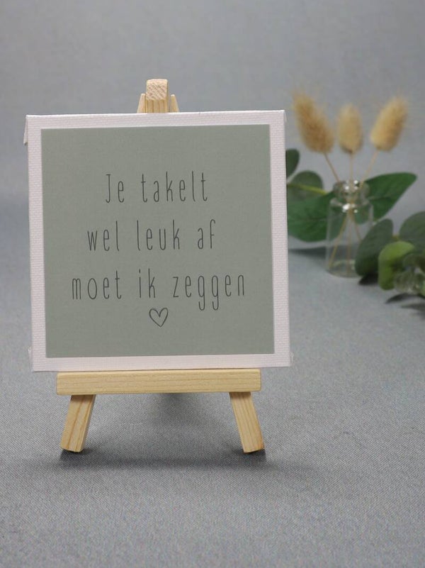 KC | Je takelt wel leuk af