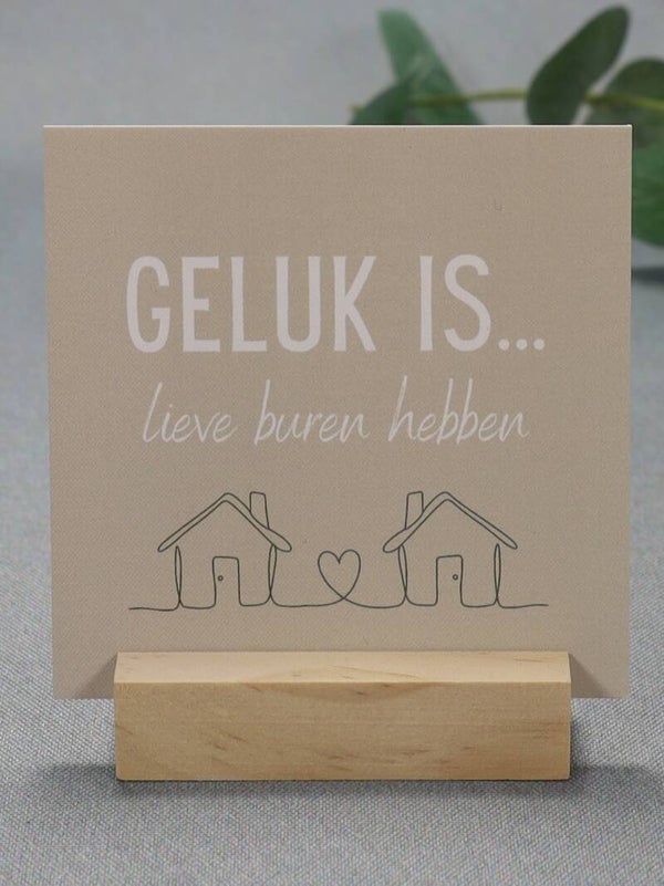 K | Geluk is lieve buren hebben
