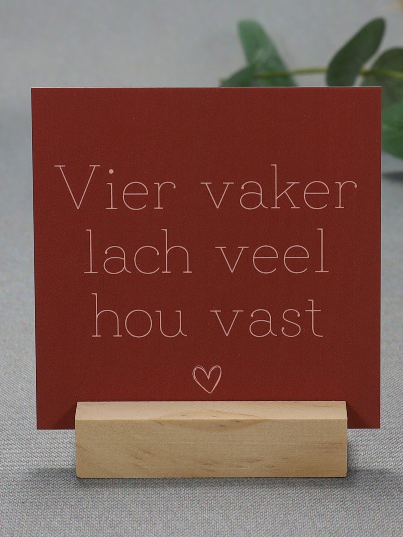 K | Vier vaker, lach veel, hou vast