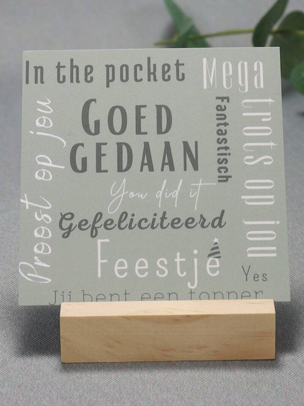 K | Gefeliciteerd