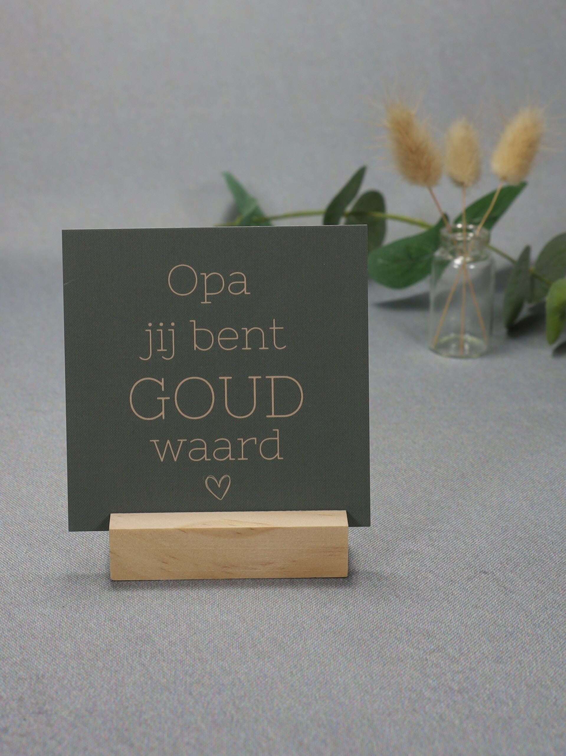 K | Opa, jij bent goud waard