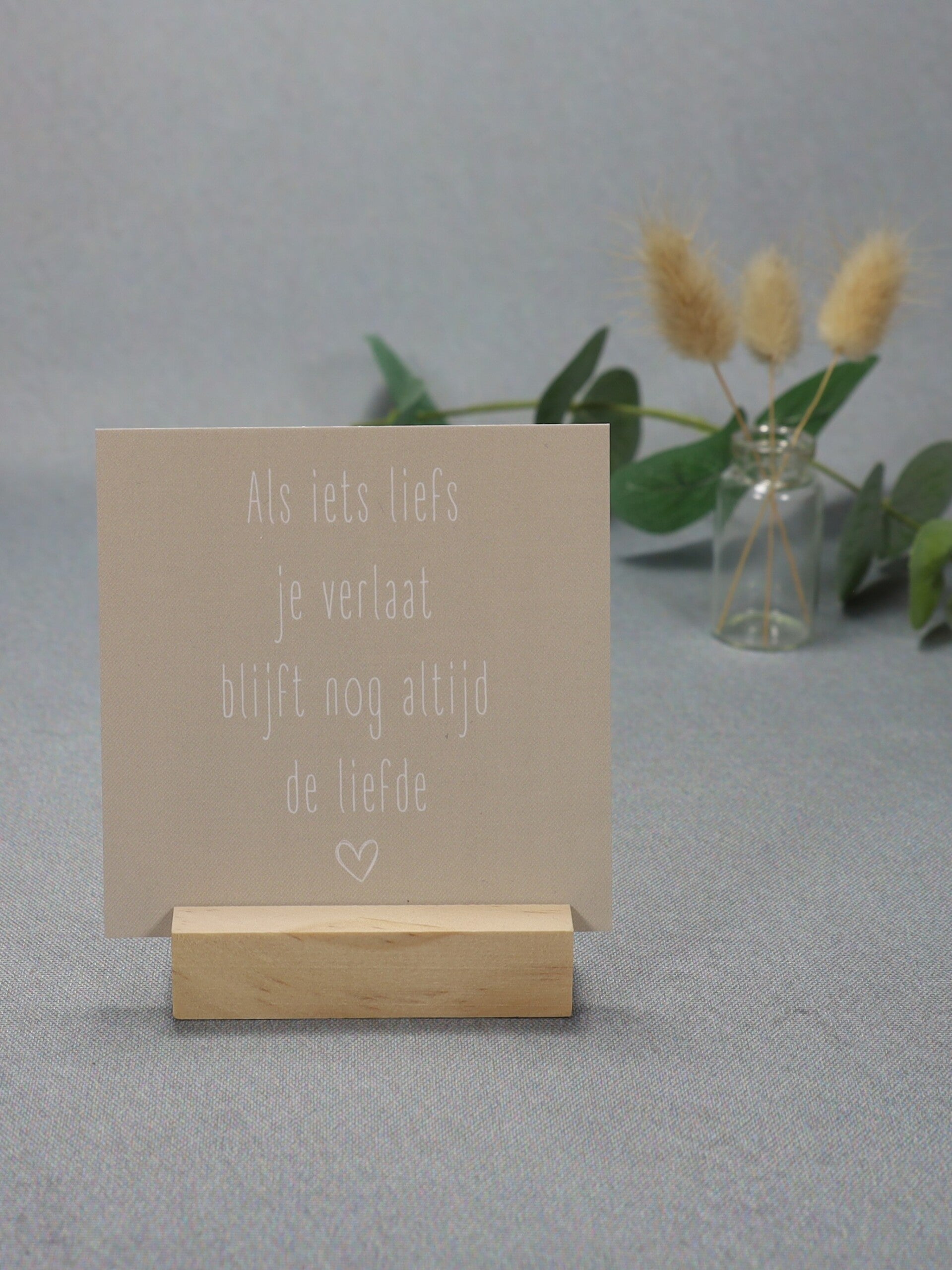 K | Als iets liefs je verlaat