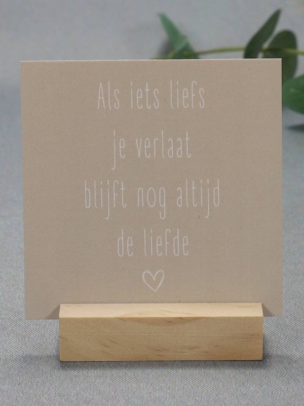 K | Als iets liefs je verlaat