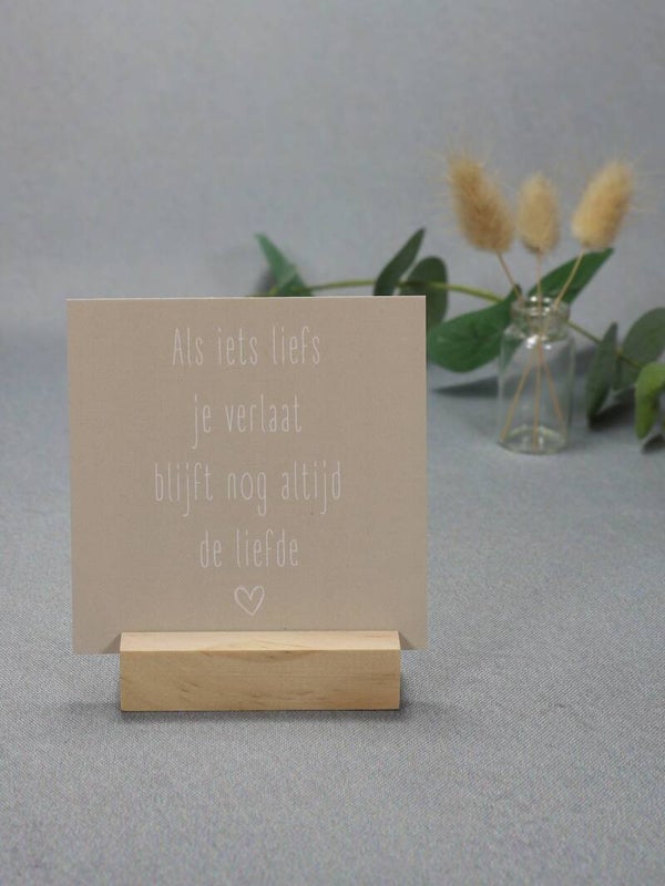 K | Als iets liefs je verlaat