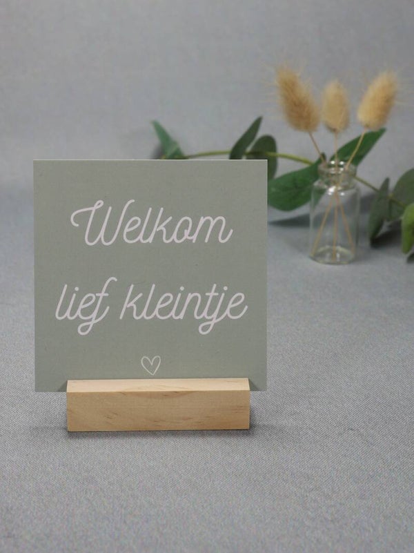 K | Welkom lief kleintje