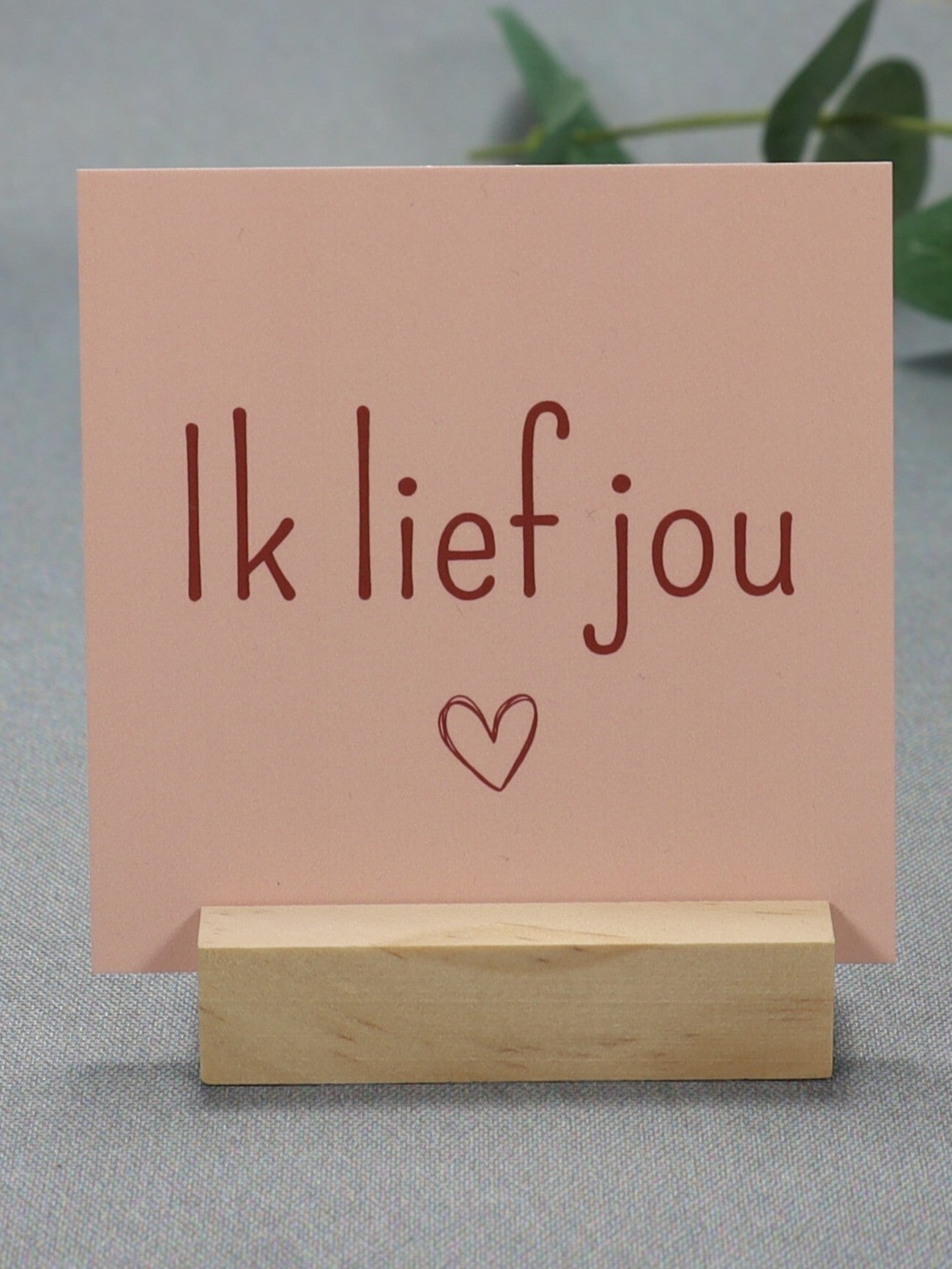 K | Ik lief jou