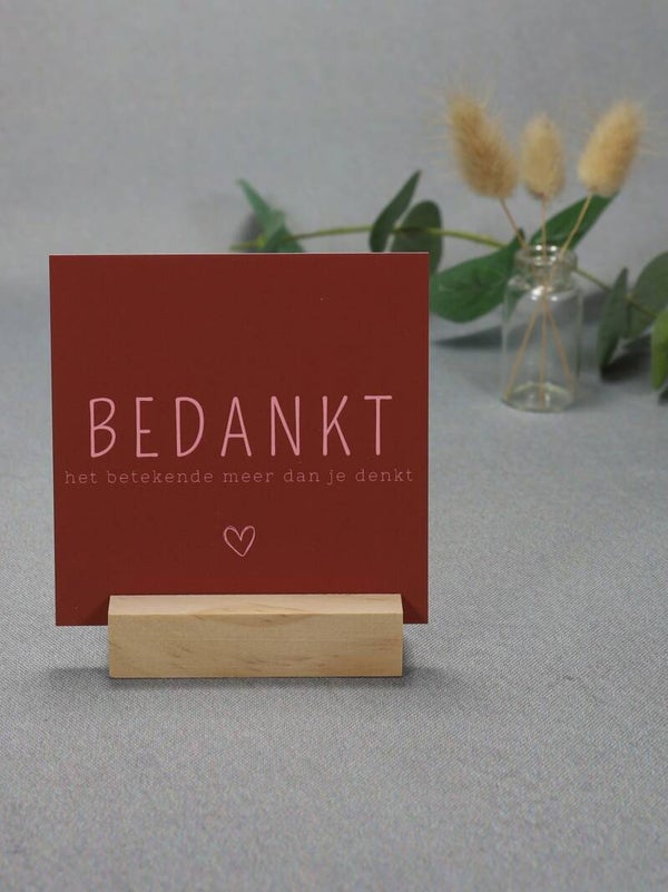 K | Bedankt, het betekende meer dan je denkt