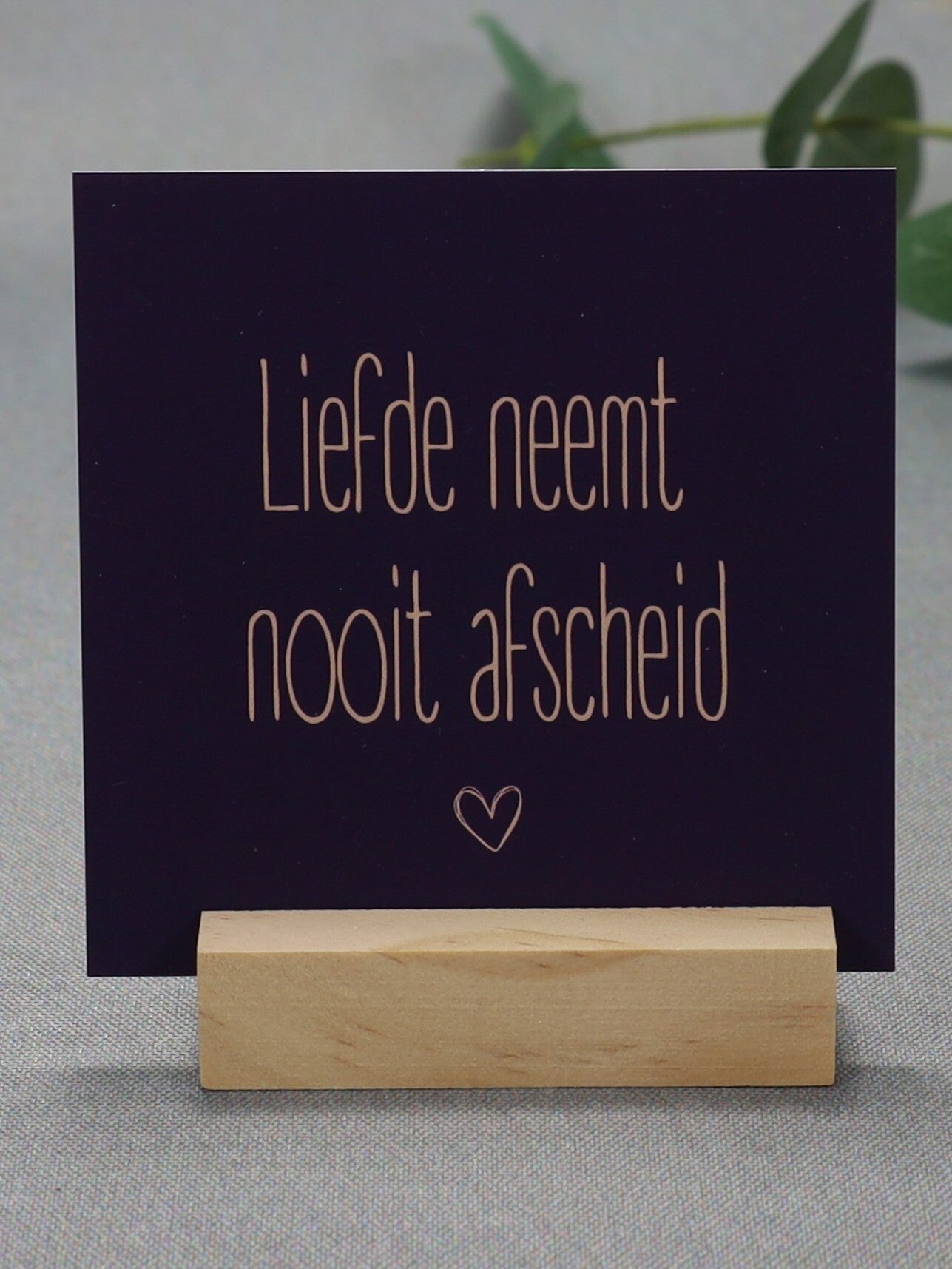 K | Liefde neemt nooit afscheid