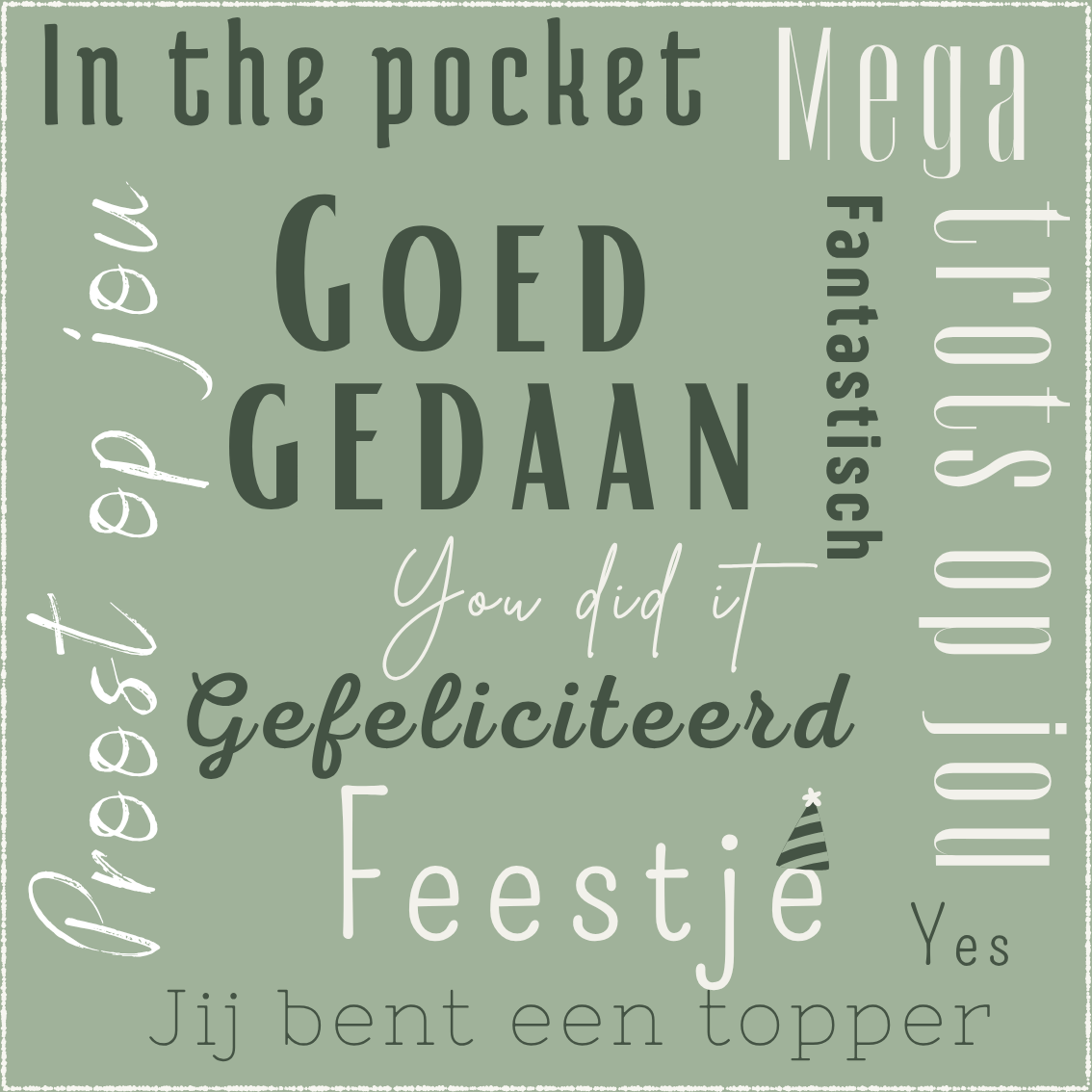 K | Gefeliciteerd