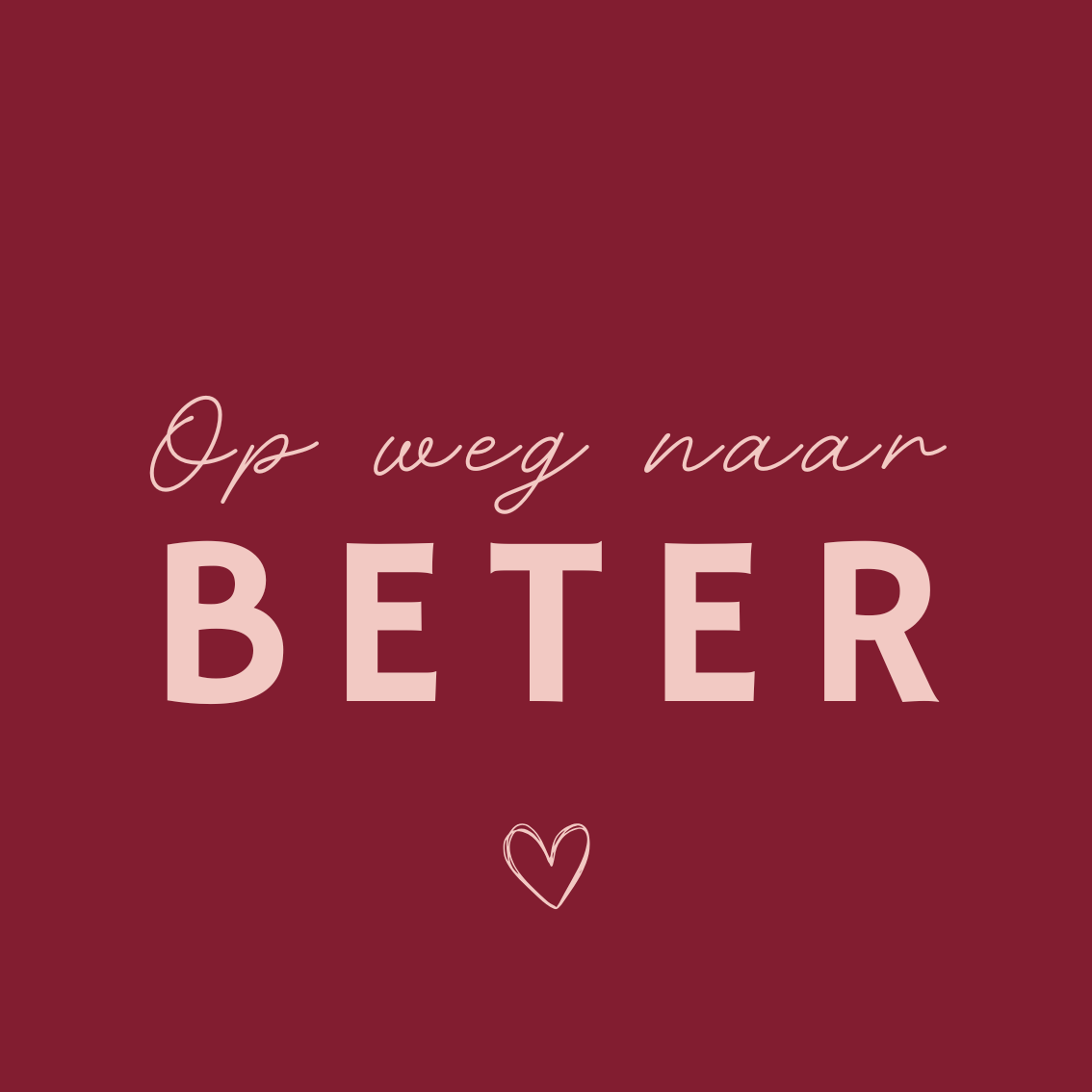 K | Op weg naar beter