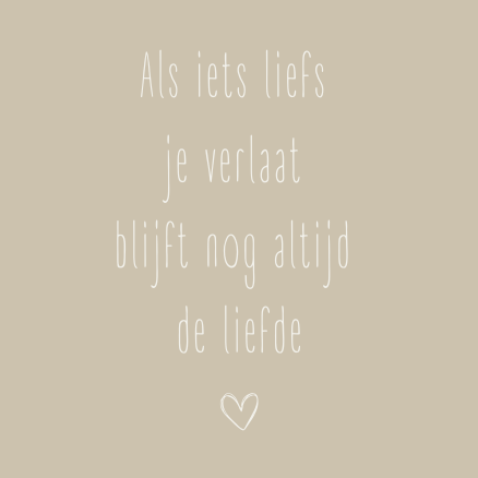 KC | Als iets liefs je verlaat