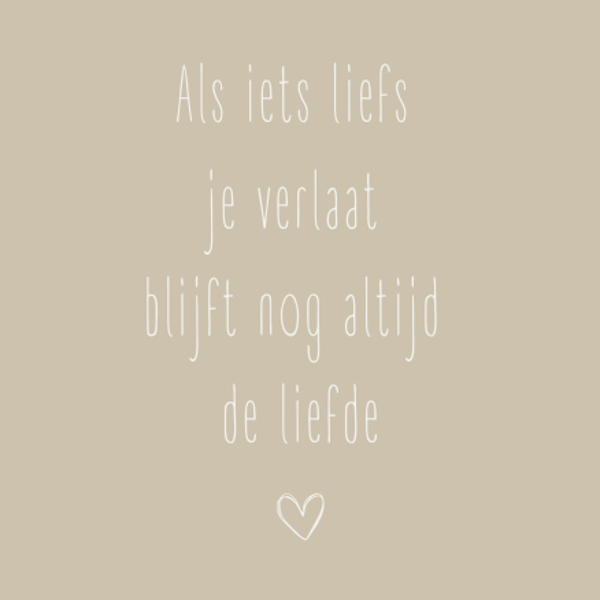 KC | Als iets liefs je verlaat