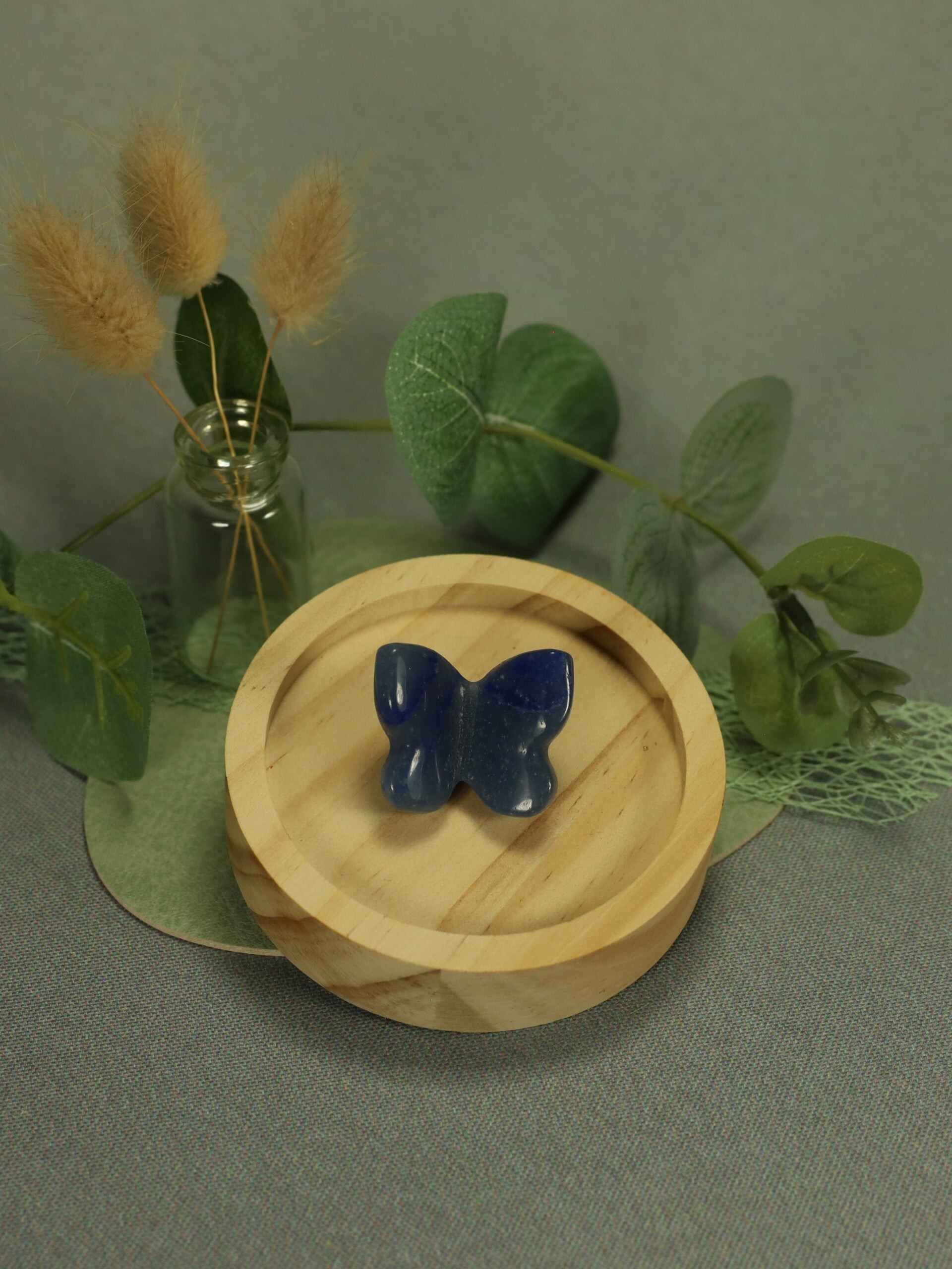 N | Aventurijn blauw | Vlinder