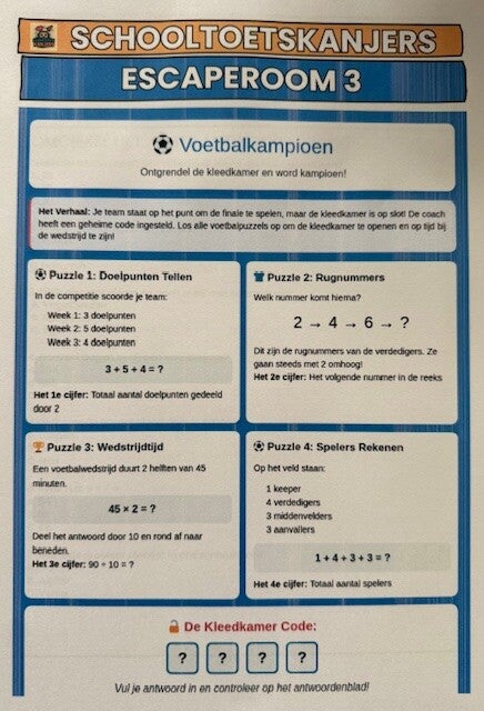 Bonus 4: Escaperoom 3 en 4