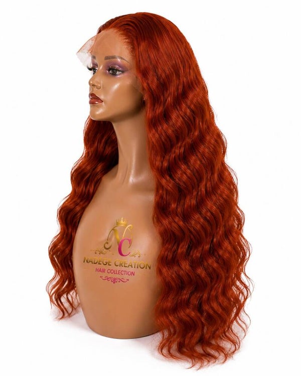 34" Cinnamon Spice Wave Wig