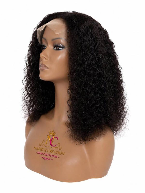 14” Kinky Curly Wig – 4x4 Lace Closure Human Hair Wig