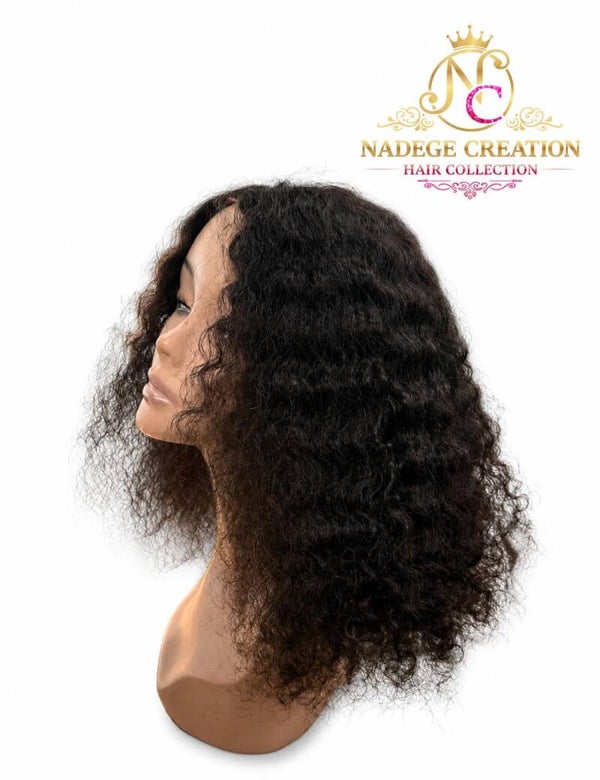 Crown Curls Luxury Wig – 20" Premium Human Hair
