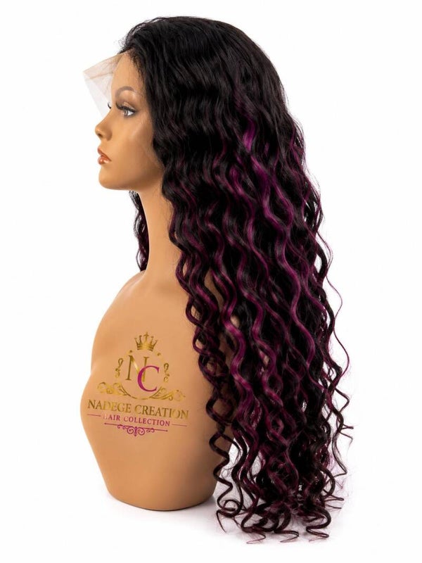 Midnight Berry Curls Luxury Wig